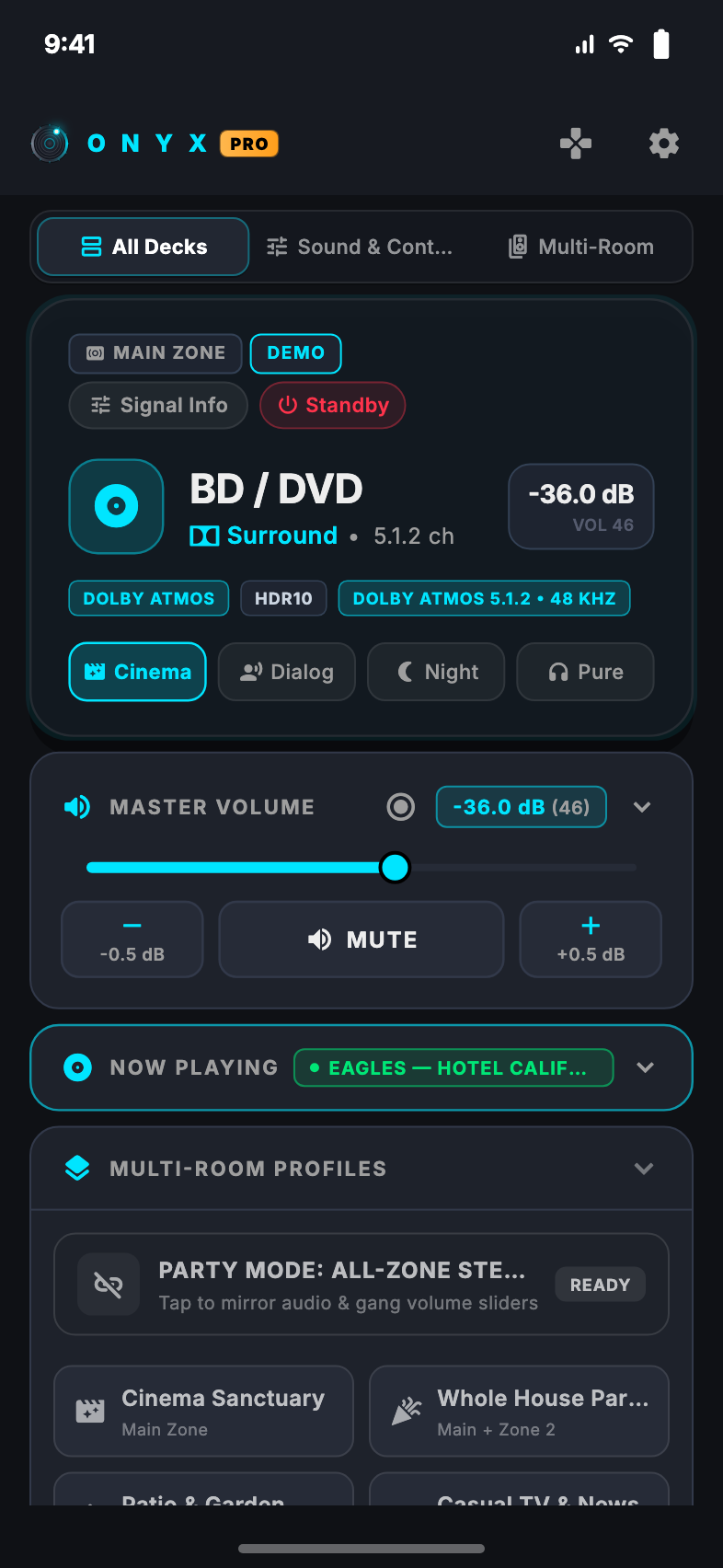 Midnight Sapphire theme screenshot